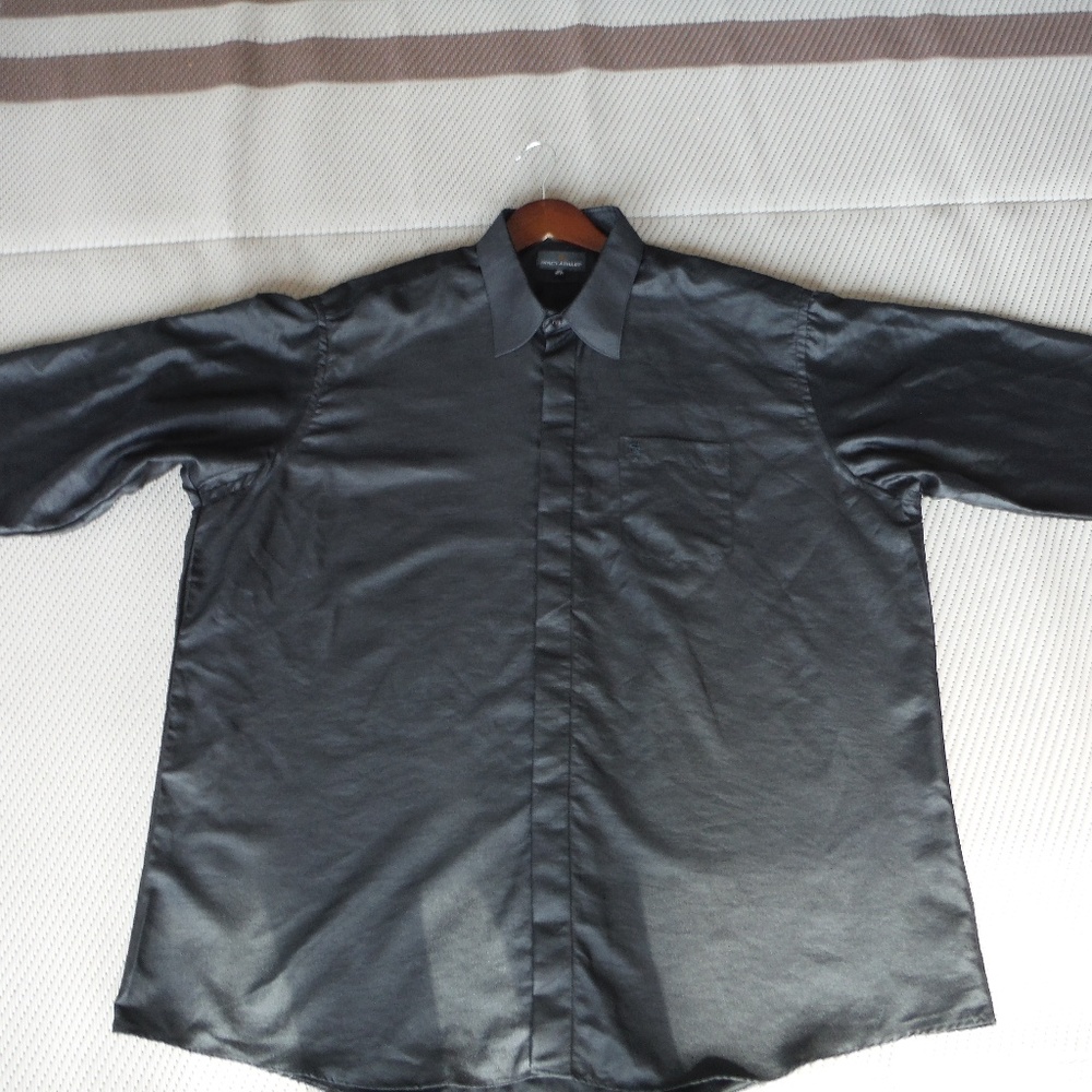 Men's Black  Stacy Adams Long Sleeve Dress Shirt